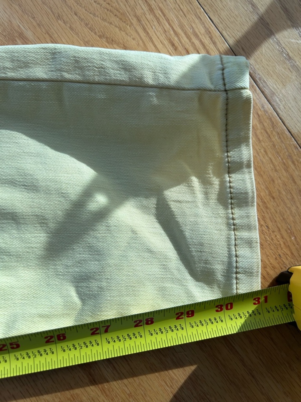 Free People We The Free High Rise Busted Skinny Jeans Yellow Denim 31x31 - Picture 7 of 8